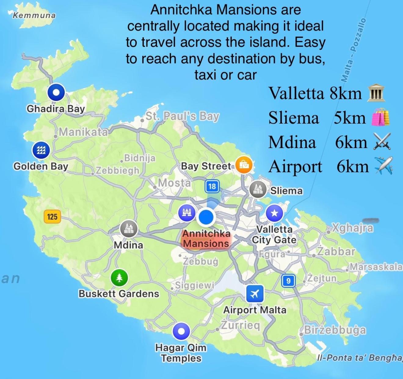 Annitchka Mansions - Penthouse In Central Malta ビルキルカラ エクステリア 写真